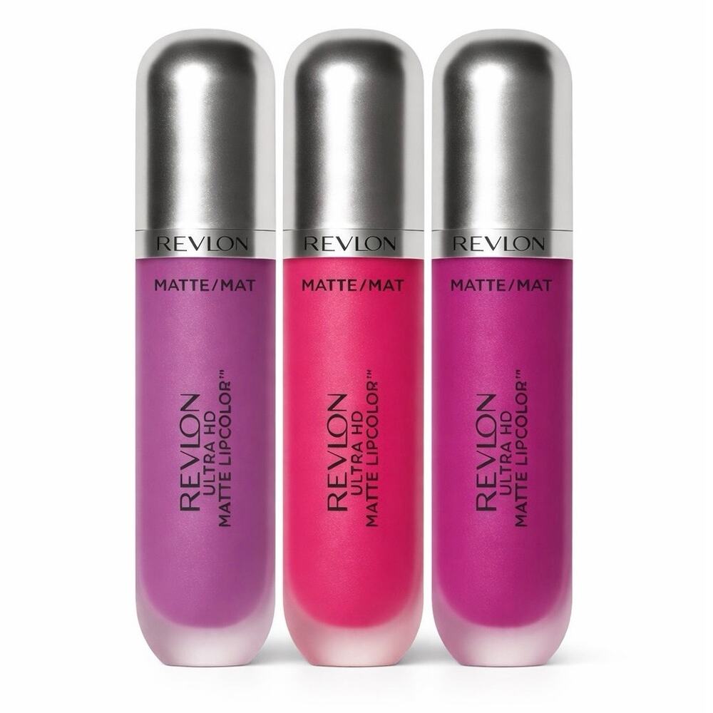 NEW Revlon Ultra HD Matte Lipcolor Bundle 3 Shades Crush Beguin Temptation Spark